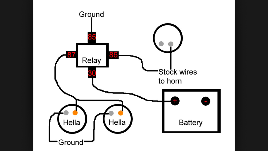 [View 24+] Hella Horn Wiring Diagram With Relay - Recruitment House